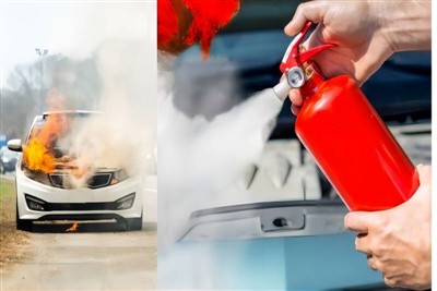 Fire Extinguisher in Car